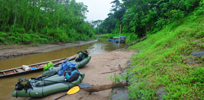 Packrafts at Blanquillo Entrance