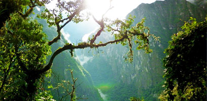 Vista from the Trail Up to Machu Picchu